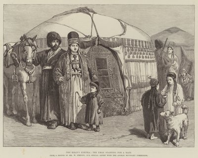 La Kibitka del Khan, el Khan partiendo para una incursión de William Crimea Simpson